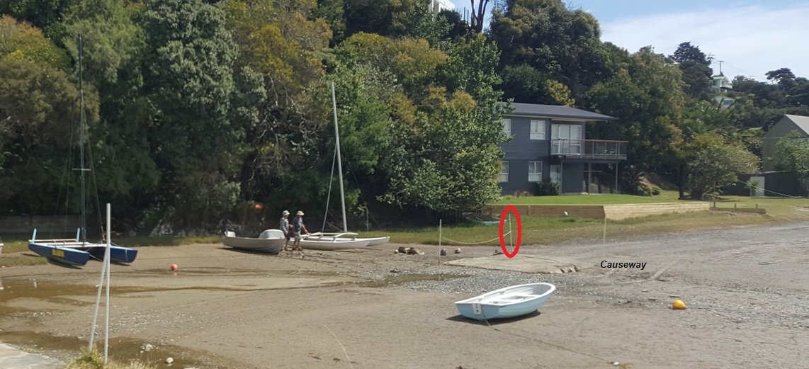 Causeway Access to Raglan Sailing Club at Lorenzen bay
